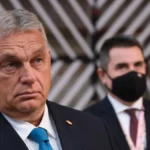 Viktor Orbán, former Prime Minister of Hungary, at a press event in 2021