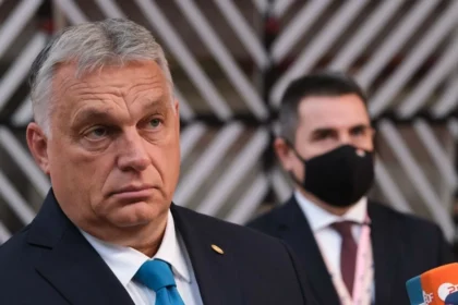 Viktor Orbán, former Prime Minister of Hungary, at a press event in 2021