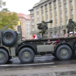 Soldiers operating an RBS 70 short-range air defense missile system, illustrating the platform Finland has ordered from Saab